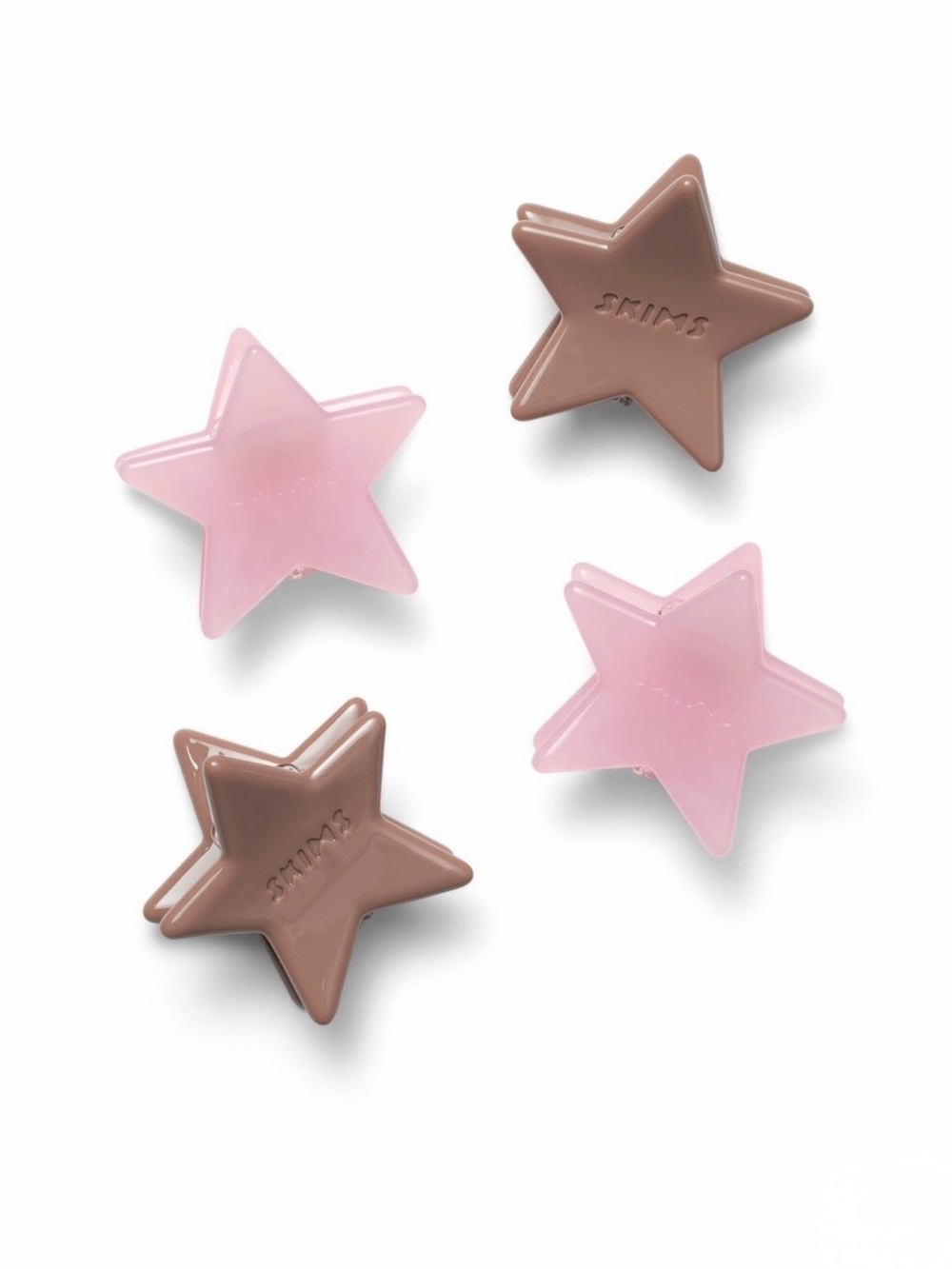 SKIMS Mini Star Clip 4-Pack in Halite & Sienna Tones